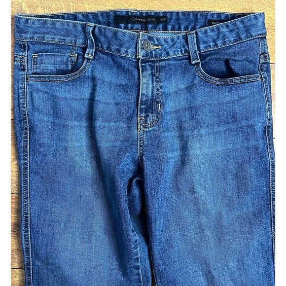 Vintage Calvin Klein Jeans Women’s 30/10 Blue Cowgirl Flap Pocket Jeans Bootcut - Picture 2 of 9